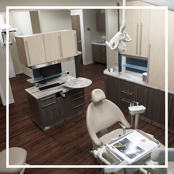 Dental exam room at Washington DC Dentistry