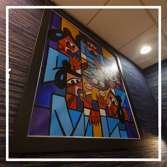 Young woman smiling at her phone